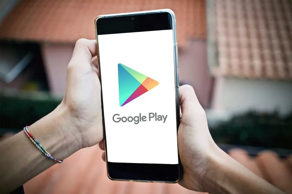 facebook touch banner showing google play